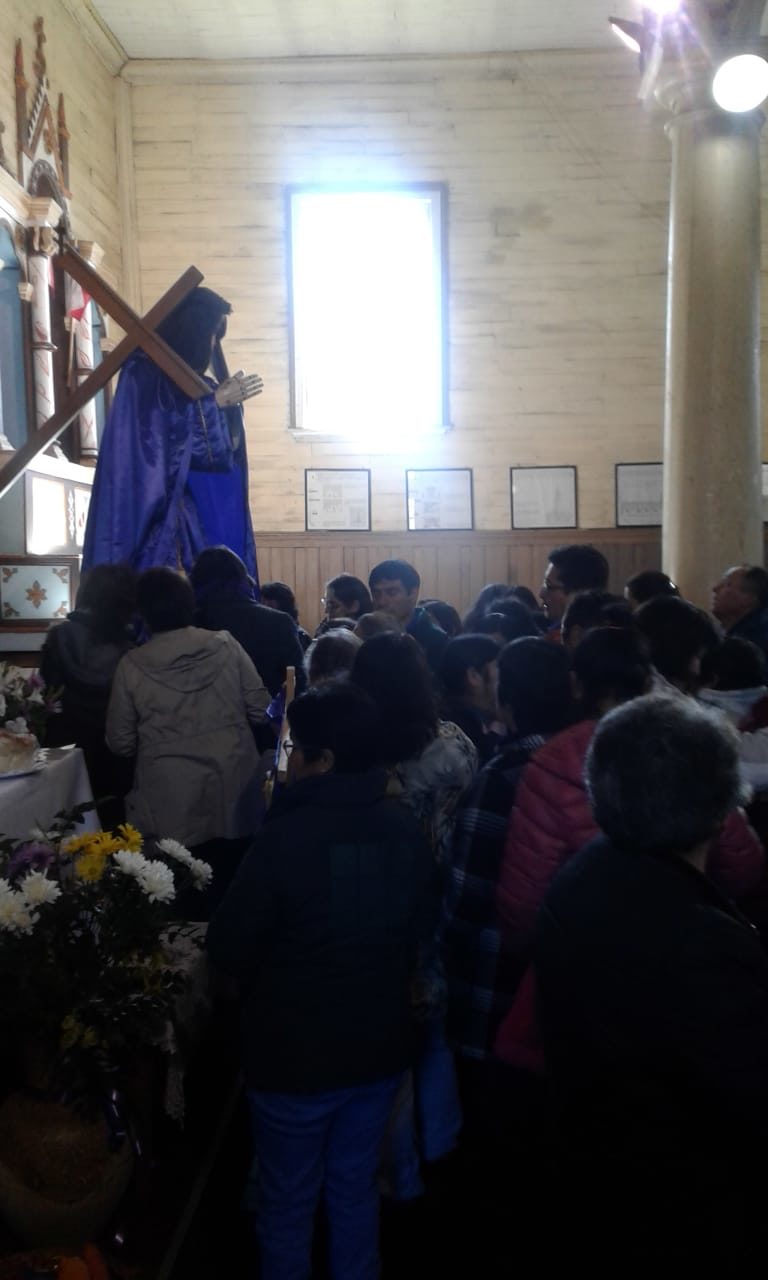 Comunidades de la Parroquia de Chonchi se reunieron para celebrar a Jesús Nazareno