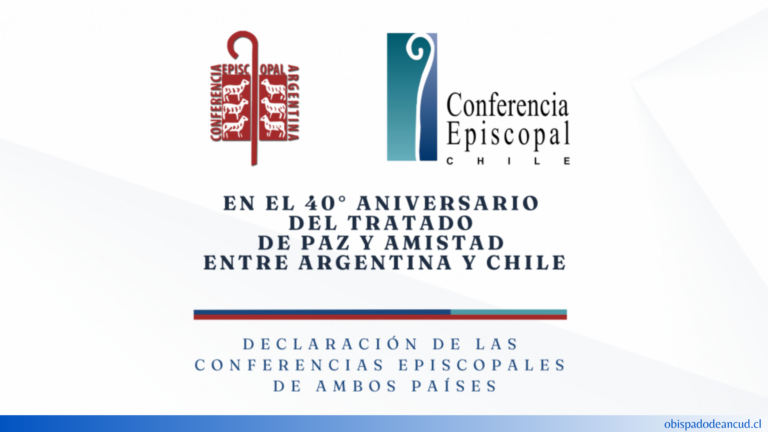 Episcopados de Argentina y Chile conmemoran el 40° Aniversario del Tratado de Paz y Amistad entre ambas naciones